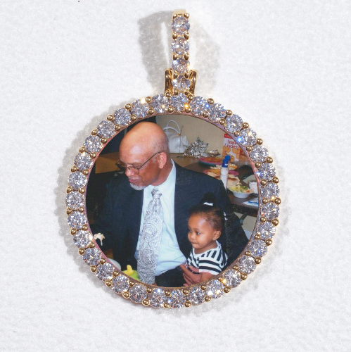 3D CIRCLE CUSTOM PICTURE PENDANT SMALL SIZE