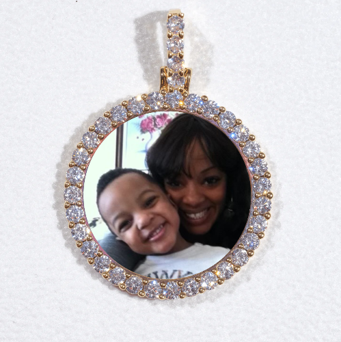 3D CIRCLE CUSTOM PICTURE PENDANT SMALL SIZE