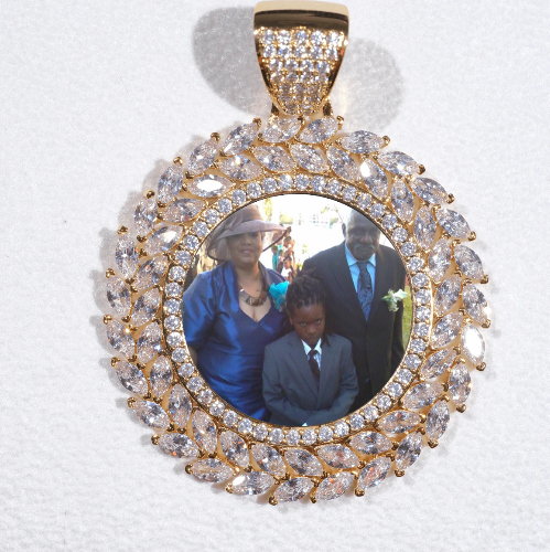 Large 3D Wheat Ear Custom Picture Pendant