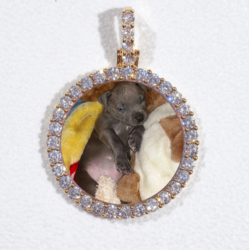 3D CIRCLE CUSTOM PICTURE PENDANT SMALL SIZE
