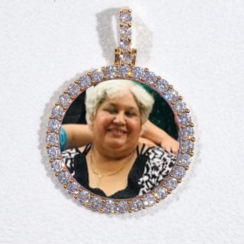 3D CIRCLE CUSTOM PICTURE PENDANT SMALL SIZE
