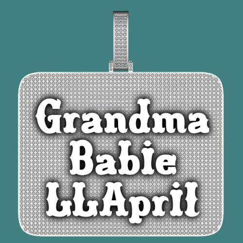 CUSTOM LETTER NECKLACE 3D BIG SQUARE