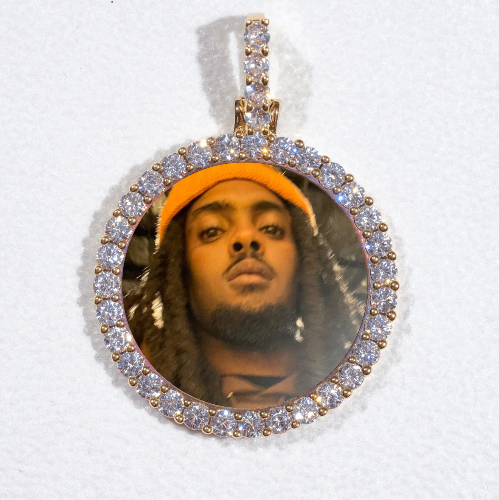 3D CIRCLE CUSTOM PICTURE PENDANT SMALL SIZE