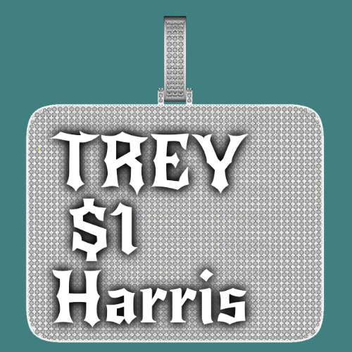 CUSTOM LETTER NECKLACE 3D BIG SQUARE