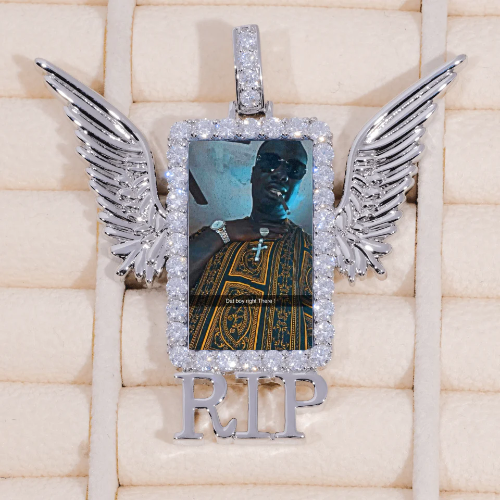 RIP WING 3D CUSTOM PICTURE PENDANT