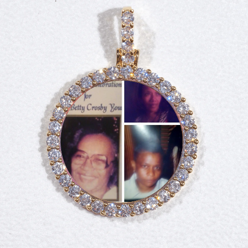 3D CIRCLE CUSTOM PICTURE PENDANT SMALL SIZE