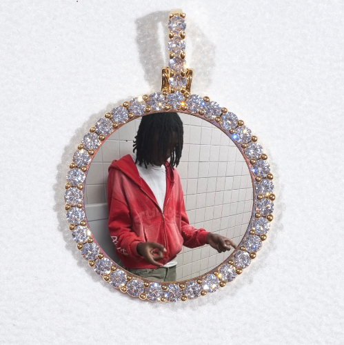 3D CIRCLE CUSTOM PICTURE PENDANT SMALL SIZE
