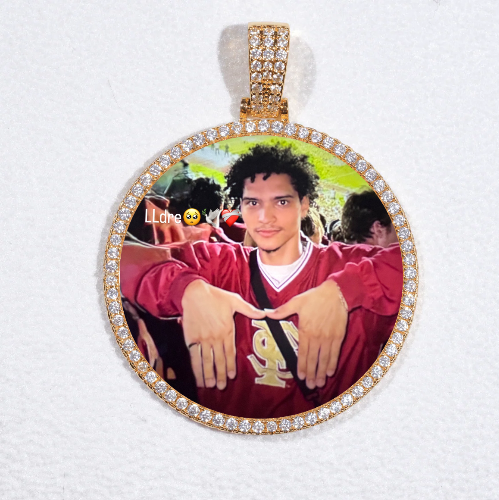 MEDIUM 3D CIRCLE CUSTOM PICTURE PENDANT