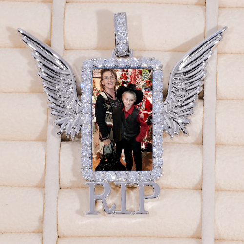 RIP WING 3D CUSTOM PICTURE PENDANT