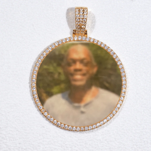 MEDIUM 3D CIRCLE CUSTOM PICTURE PENDANT