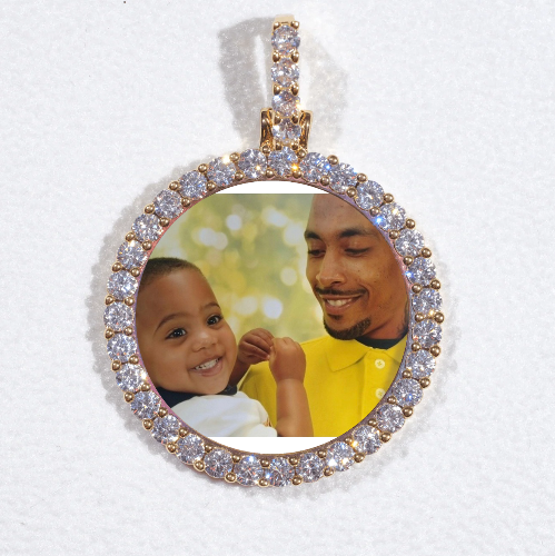 3D CIRCLE CUSTOM PICTURE PENDANT SMALL SIZE