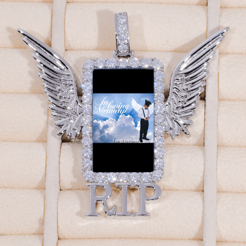 RIP WING 3D CUSTOM PICTURE PENDANT