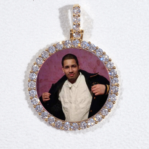 3D CIRCLE CUSTOM PICTURE PENDANT SMALL SIZE