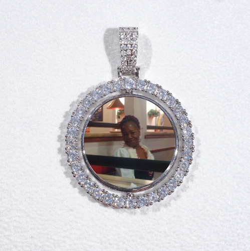 3D Spinning 2-Faced Custom Picture Pendant