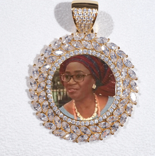 Large 3D Wheat Ear Custom Picture Pendant