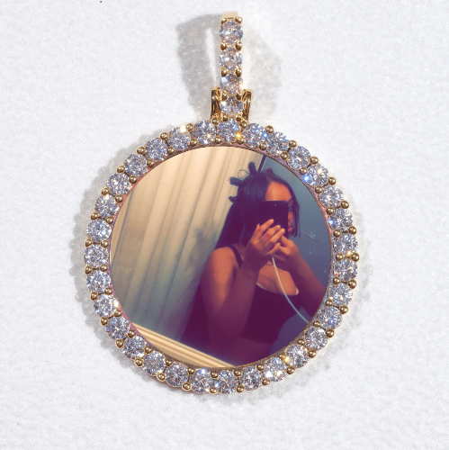 3D CIRCLE CUSTOM PICTURE PENDANT SMALL SIZE