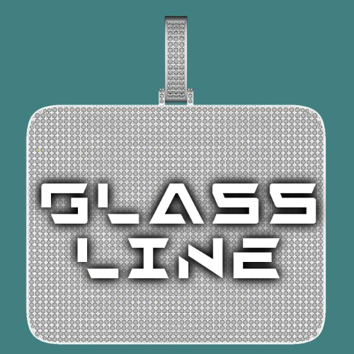 CUSTOM LETTER NECKLACE 3D BIG SQUARE