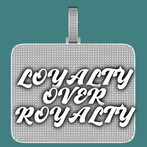 CUSTOM LETTER NECKLACE 3D BIG SQUARE