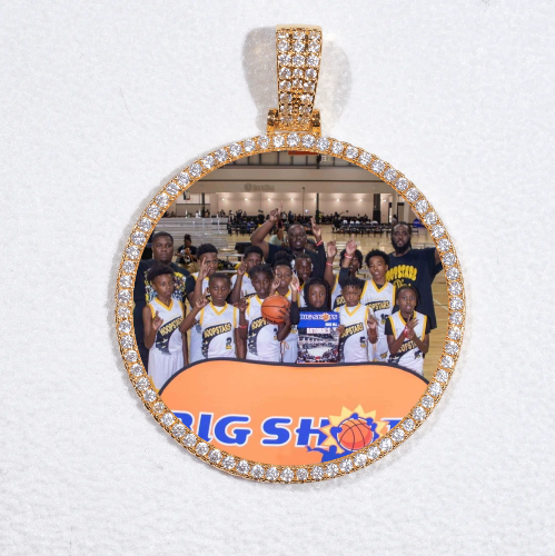 MEDIUM 3D CIRCLE CUSTOM PICTURE PENDANT