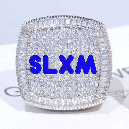 CUSTOM LETTER 3D ICED RING