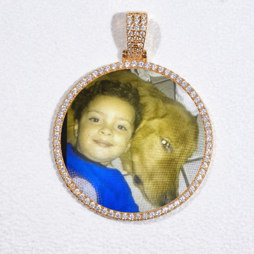 MEDIUM 3D CIRCLE CUSTOM PICTURE PENDANT