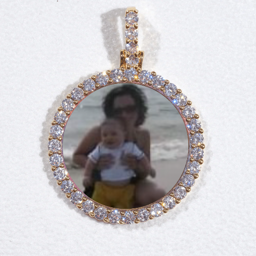 3D CIRCLE CUSTOM PICTURE PENDANT SMALL SIZE