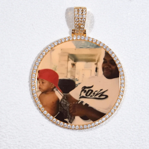 MEDIUM 3D CIRCLE CUSTOM PICTURE PENDANT