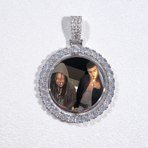 3D Spinning 2-Faced Custom Picture Pendant
