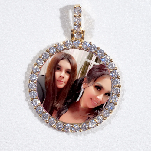 3D CIRCLE CUSTOM PICTURE PENDANT SMALL SIZE