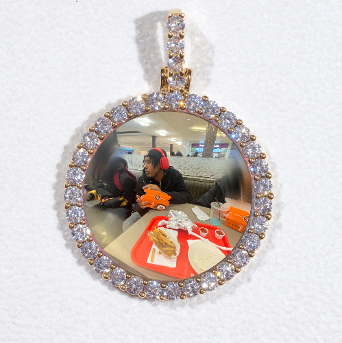 3D CIRCLE CUSTOM PICTURE PENDANT SMALL SIZE