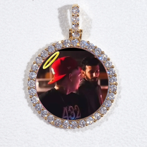 3D CIRCLE CUSTOM PICTURE PENDANT SMALL SIZE