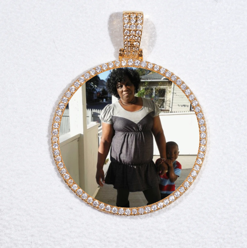 MEDIUM 3D CIRCLE CUSTOM PICTURE PENDANT