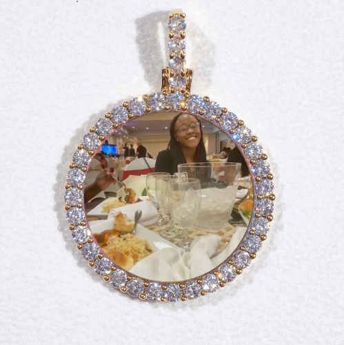 3D CIRCLE CUSTOM PICTURE PENDANT SMALL SIZE