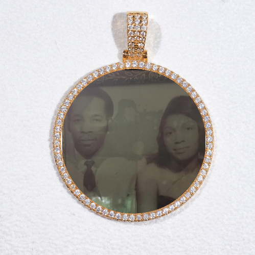 MEDIUM 3D CIRCLE CUSTOM PICTURE PENDANT