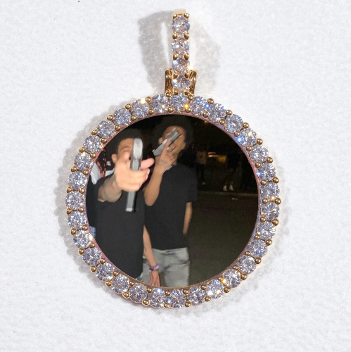 3D CIRCLE CUSTOM PICTURE PENDANT SMALL SIZE