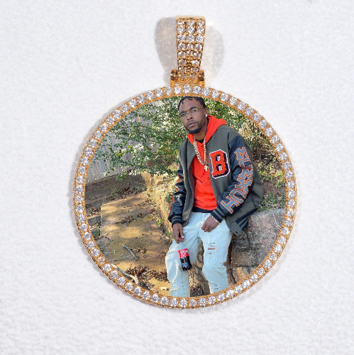 MEDIUM 3D CIRCLE CUSTOM PICTURE PENDANT