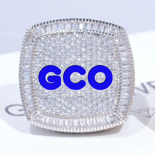 CUSTOM LETTER 3D ICED RING