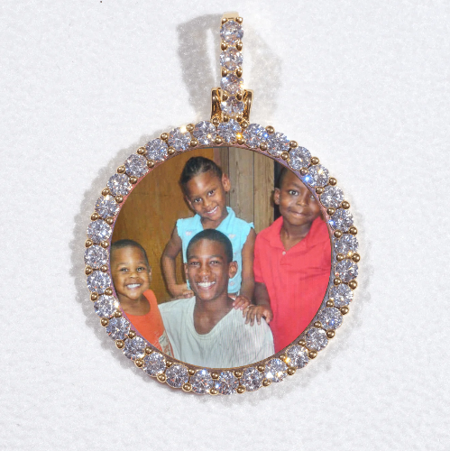 3D CIRCLE CUSTOM PICTURE PENDANT SMALL SIZE