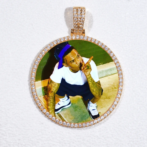 MEDIUM 3D CIRCLE CUSTOM PICTURE PENDANT