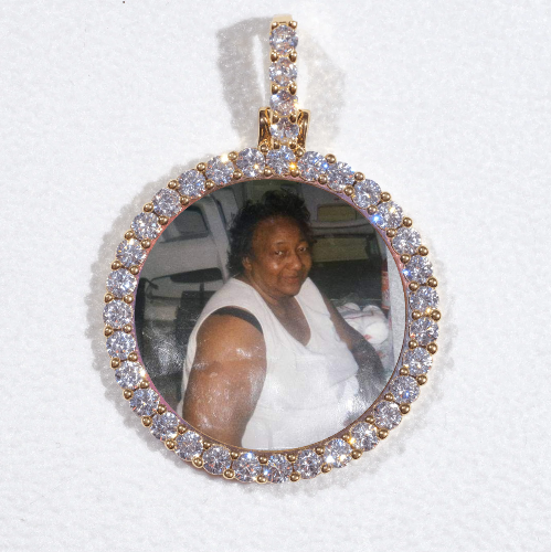 3D CIRCLE CUSTOM PICTURE PENDANT SMALL SIZE