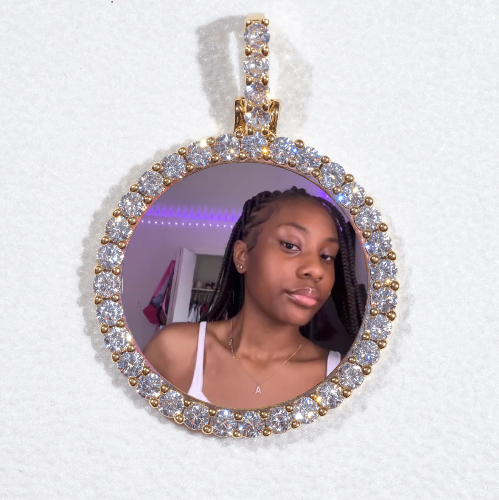 3D CIRCLE CUSTOM PICTURE PENDANT SMALL SIZE
