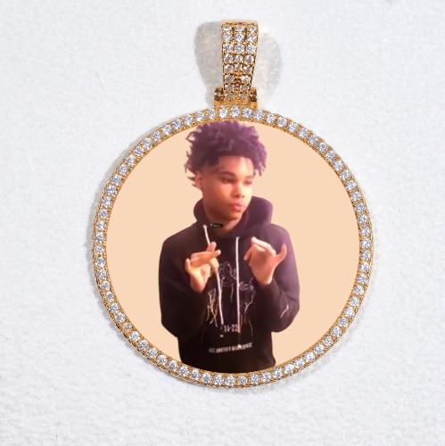 MEDIUM 3D CIRCLE CUSTOM PICTURE PENDANT