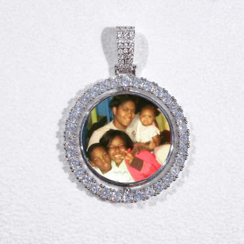 3D Spinning 2-Faced Custom Picture Pendant