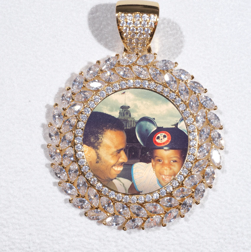Large 3D Wheat Ear Custom Picture Pendant