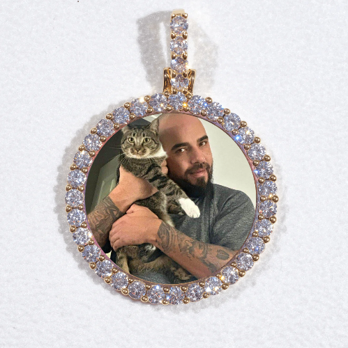 3D CIRCLE CUSTOM PICTURE PENDANT SMALL SIZE