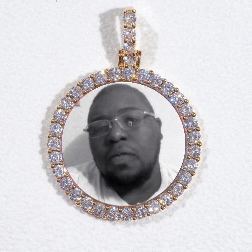 3D CIRCLE CUSTOM PICTURE PENDANT SMALL SIZE