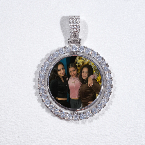 3D Spinning 2-Faced Custom Picture Pendant