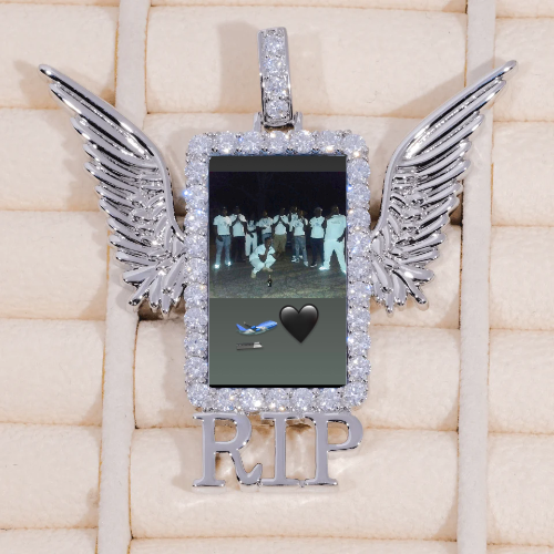RIP WING 3D CUSTOM PICTURE PENDANT