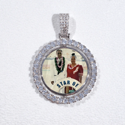 3D Spinning 2-Faced Custom Picture Pendant