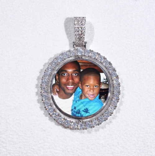 3D Spinning 2-Faced Custom Picture Pendant